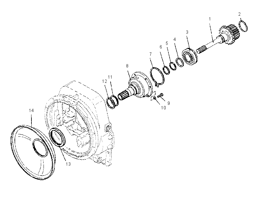 SHAFT GP-TORQUE CONVERTER 1301718 CAT