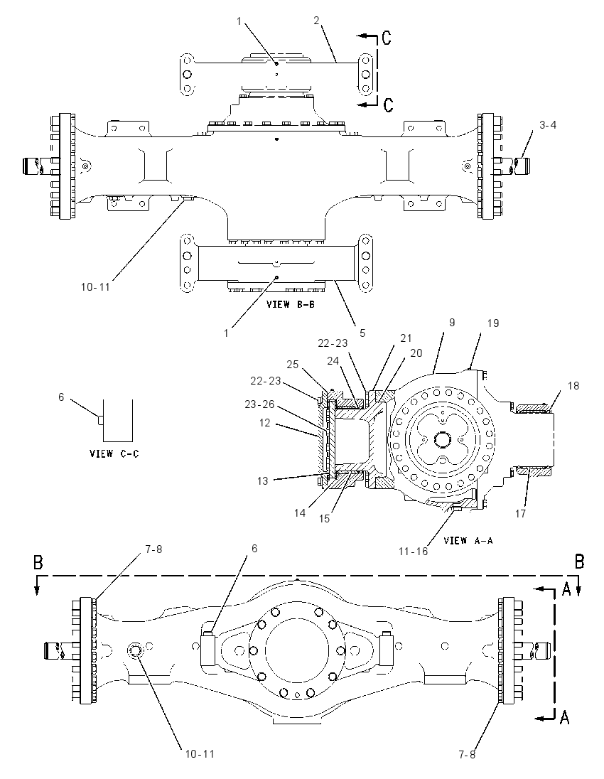 AXLE GP-OSCILLATING 1422950 CAT