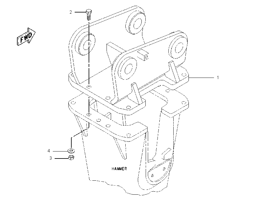 MOUNTING GP-HAMMER 1239595 CAT