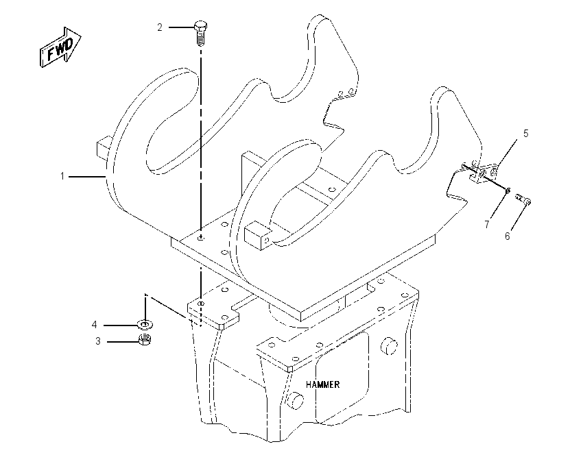 MOUNTING GP-HAMMER 1341274 CAT