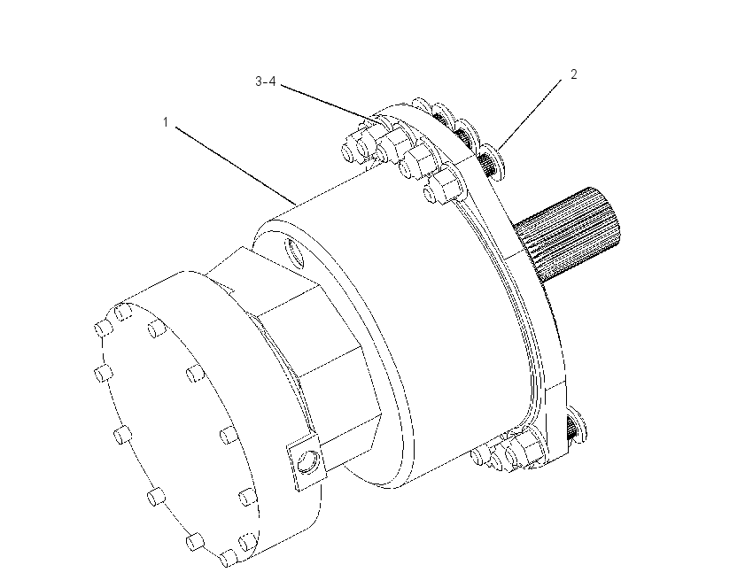 MOTOR & MTG GP-HYDROSTATIC 1428741 CAT