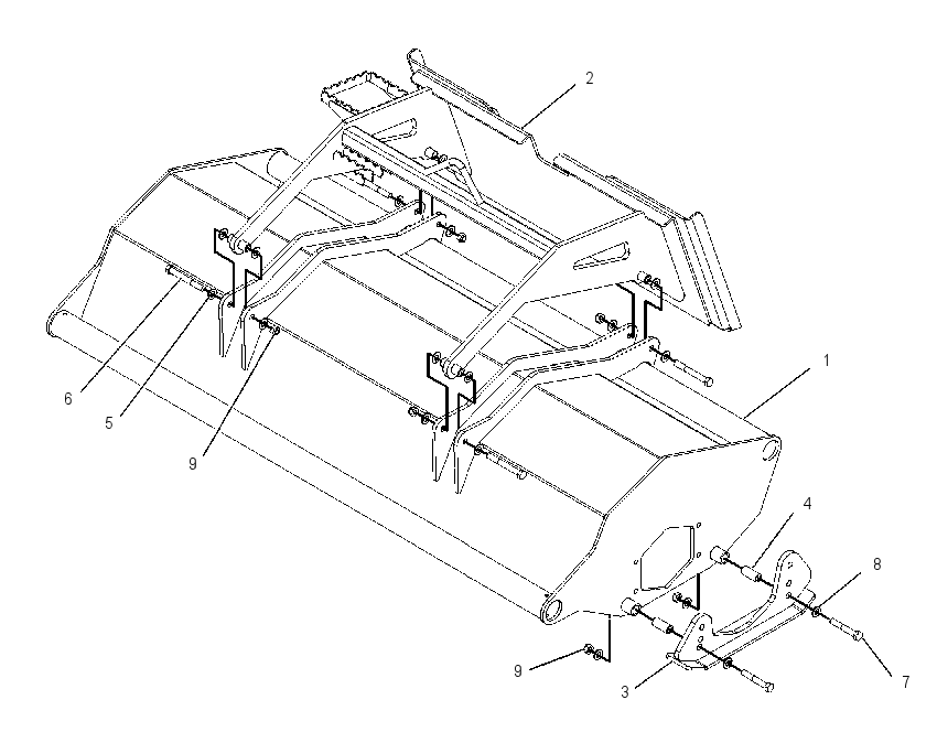 FRAME GP-TILLER 1595333 CAT