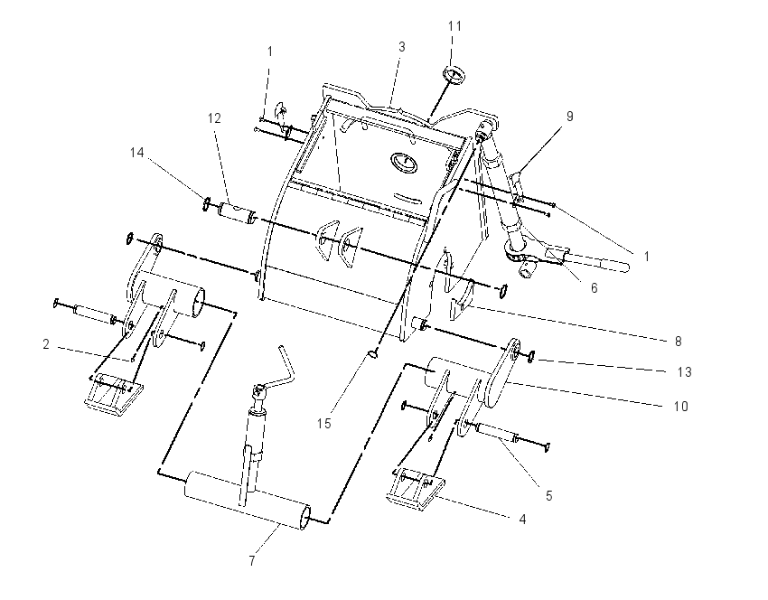 FRAME GP-COLD PLANER 1493276 CAT