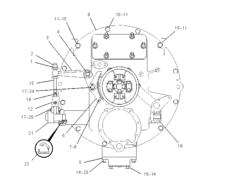 CLUTCH GP-FLYWHEEL 1409769 CAT