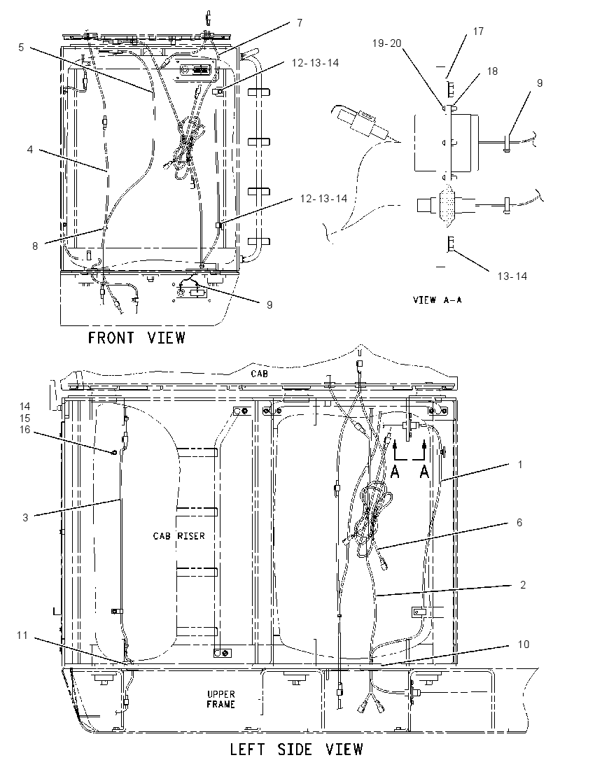 WIRING GP-CAB RISER 1310936 CAT
