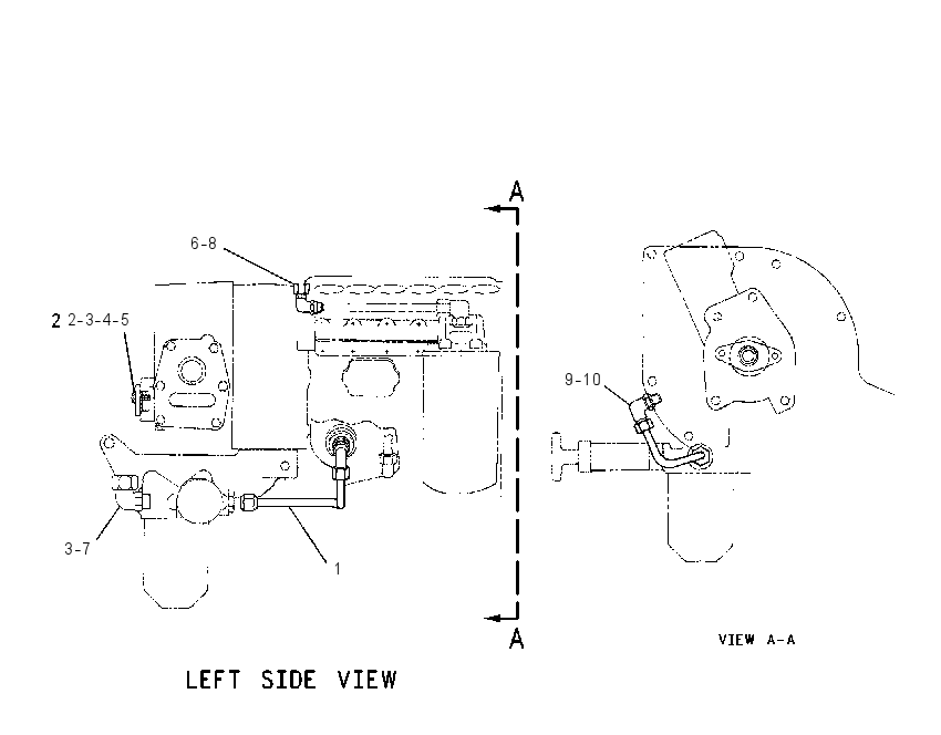 LINES GP-FUEL DRAIN 1486327 CAT