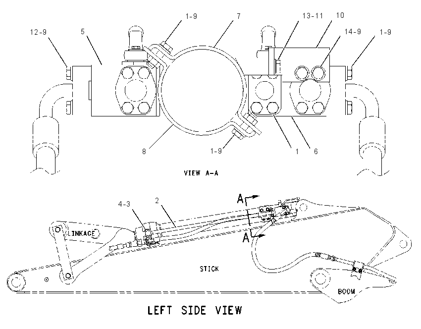 LINES GP-BUCKET TILT CYLINDER 1512849 CAT
