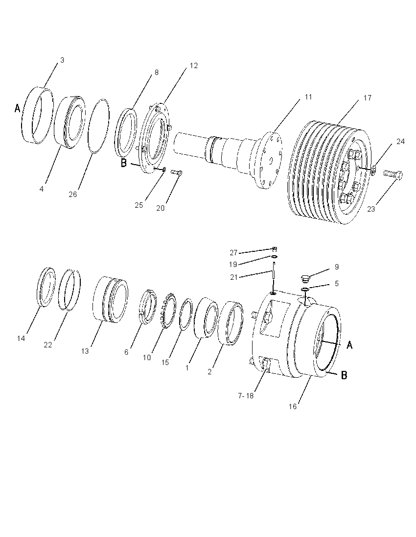 PULLEY GP-UPPER 1703769 CAT