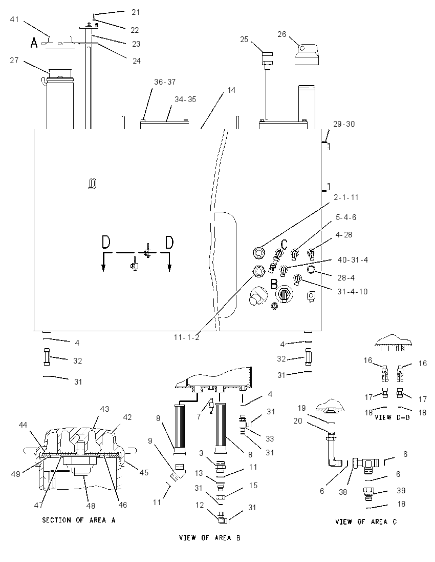 TANK & MTG GP-HYDRAULIC & FUEL 1302050 CAT