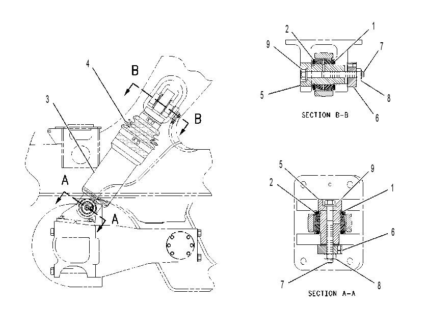 CYLINDER & MTG GP-SUSPENSION 1374648 CAT