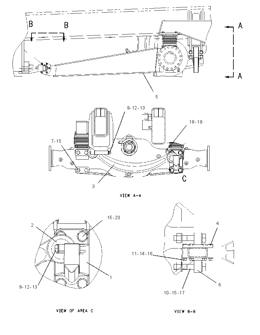 FRAME GP-CENTER SUSPENSION 1576844 CAT