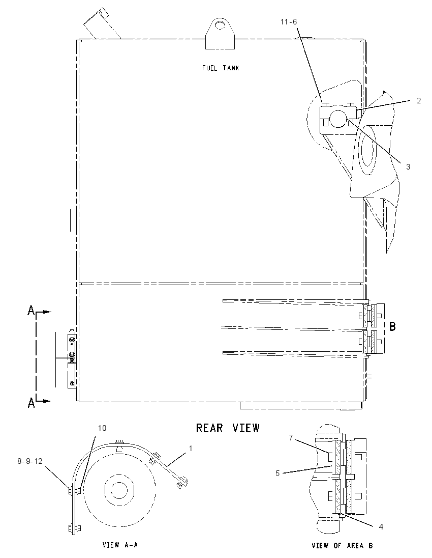 FASTENER GP-FUEL TANK 1512078 CAT
