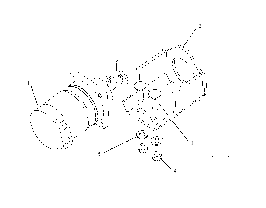 MOTOR & MOUNTING GP 1660281 CAT
