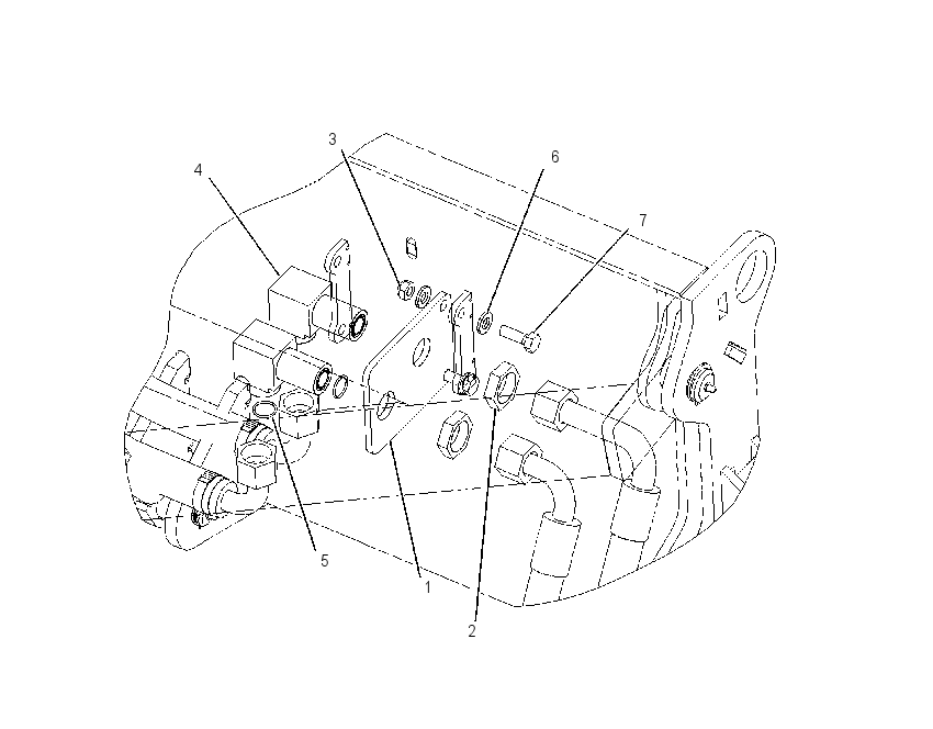 MOUNTING GP-HYDRAULIC LINES 1660290 CAT