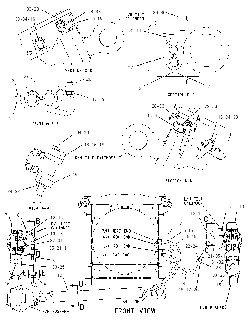 LINES GP-DUMP CYLINDER 1338277 CAT