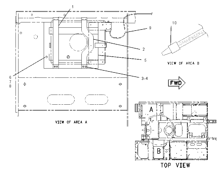 MOUNTING GP-WASHER TANK 1490756 CAT