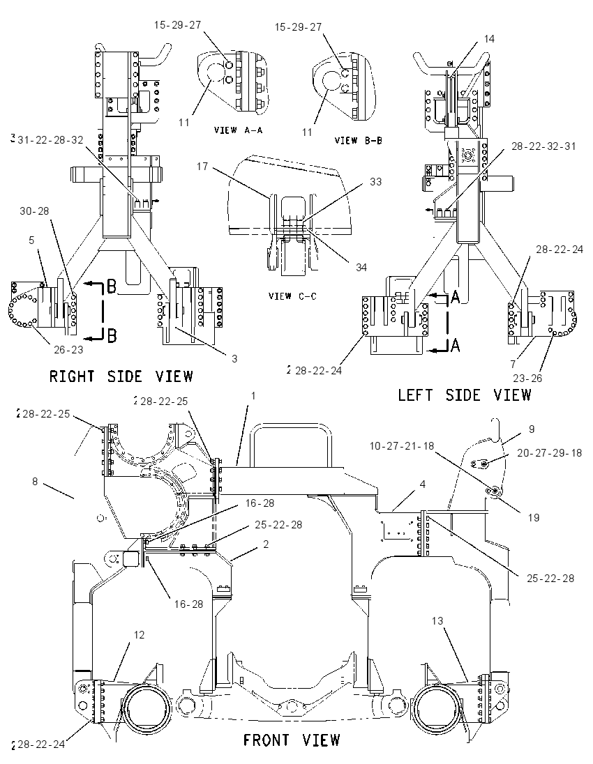 FRAME & MTG GP-PIPELAYER 1504895 CAT