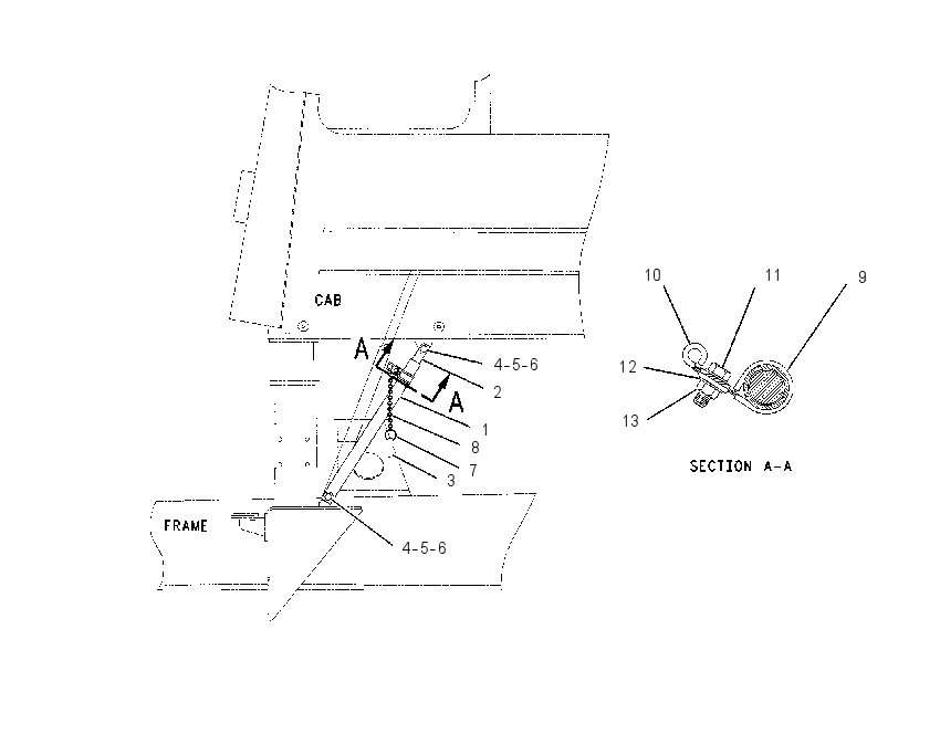 SUPPORT GP-CAB TILT 1166464 CAT