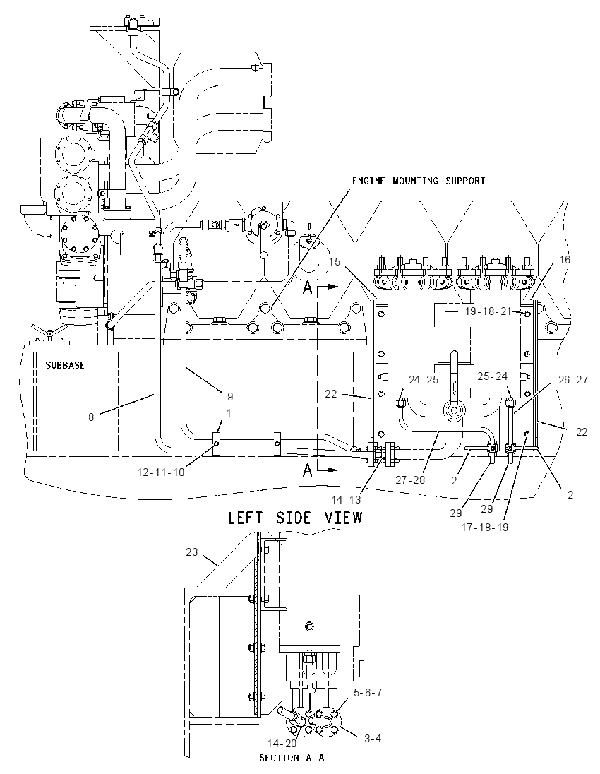 Трубопроводы топливного фильтра 4R9057 CAT