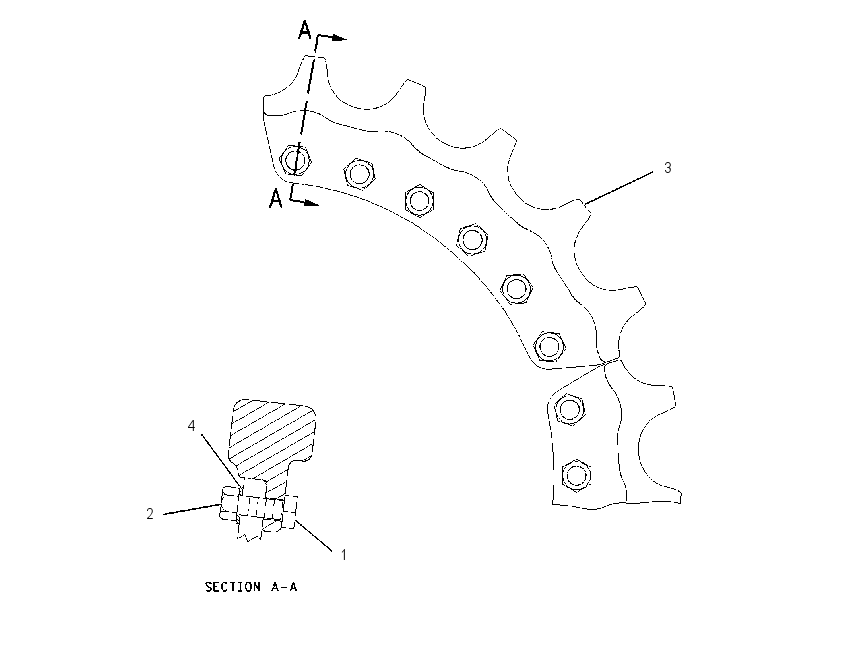 SEGMENT GP-SPROCKET 1604927 CAT
