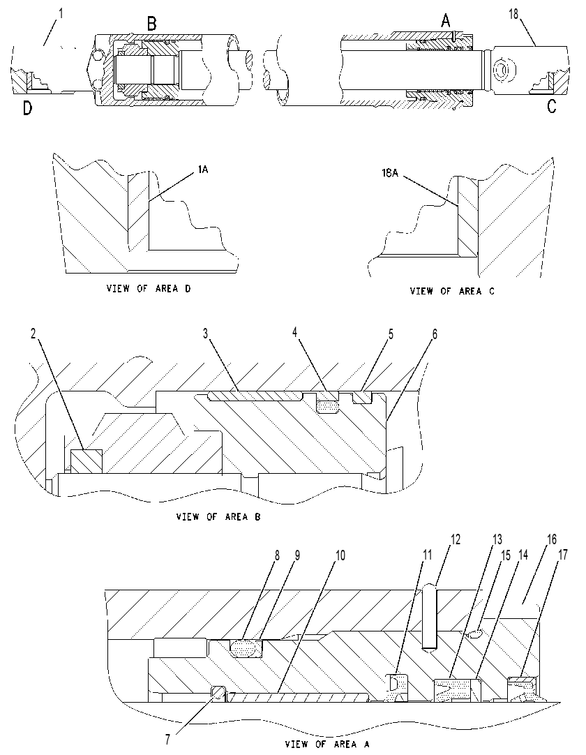 CYLINDER GP-SWING BOOM 1437981 CAT
