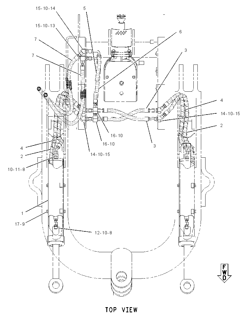 LINES GP-ANGLING CYLINDER 1266555 CAT