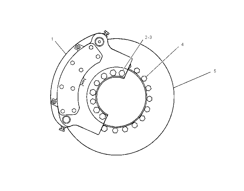 Тормоз рабочий 7V0018 CAT