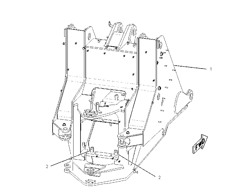 FRAME AS-LOADER 2Q8067 CAT