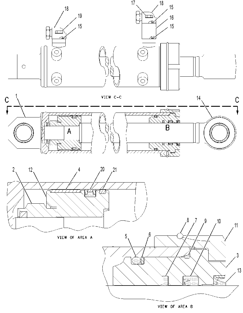 CYLINDER GP-BLADE 1654337 CAT