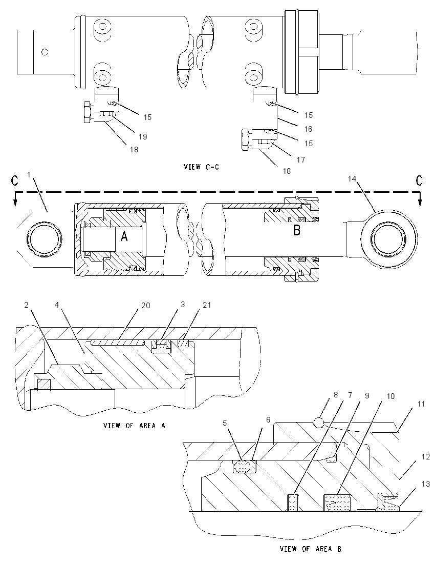 CYLINDER GP-BLADE 1654338 CAT