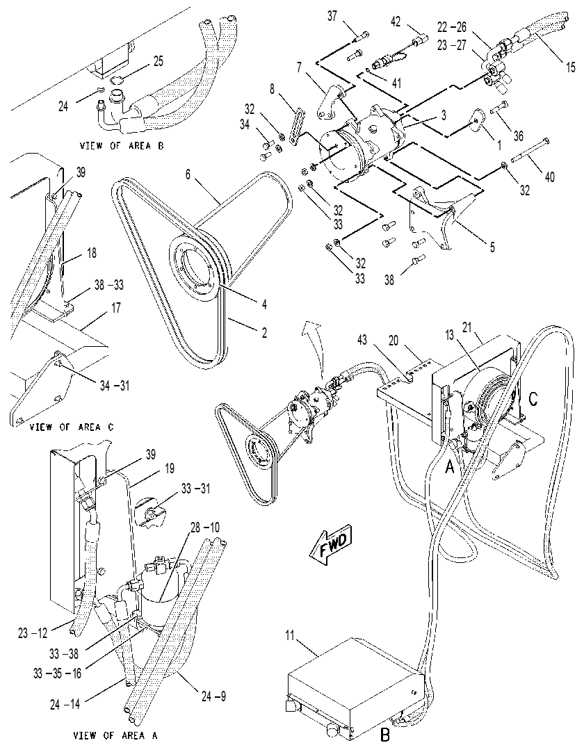Кондиционер (компоновка) 1463545 CAT