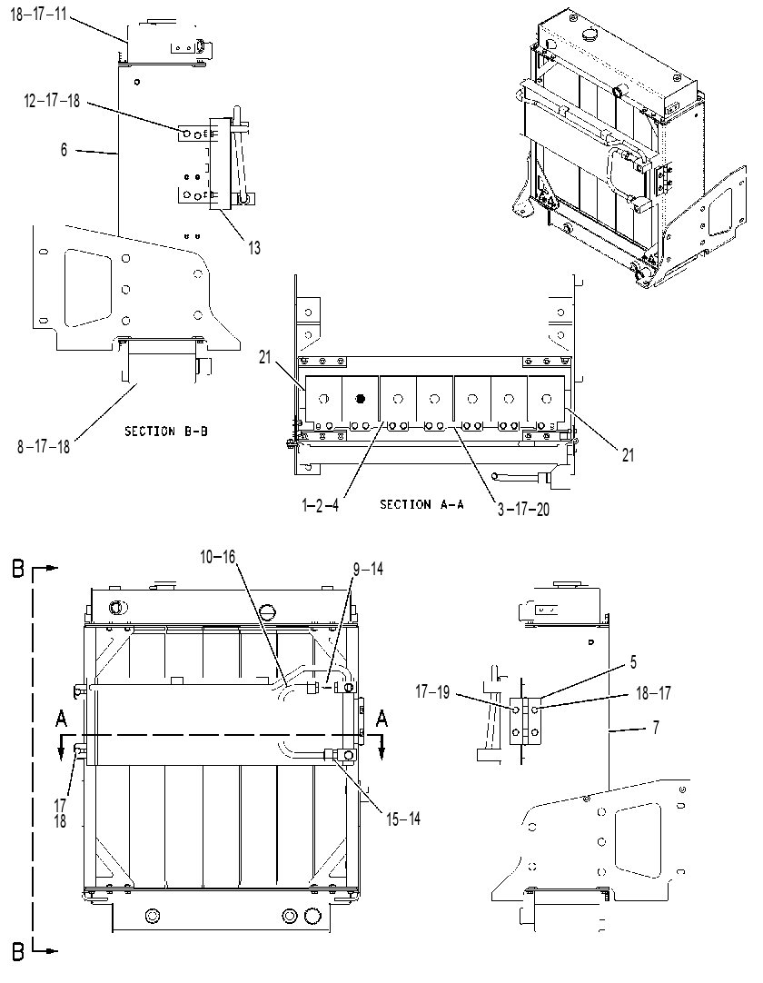 Радиатор 2Q8139 CAT