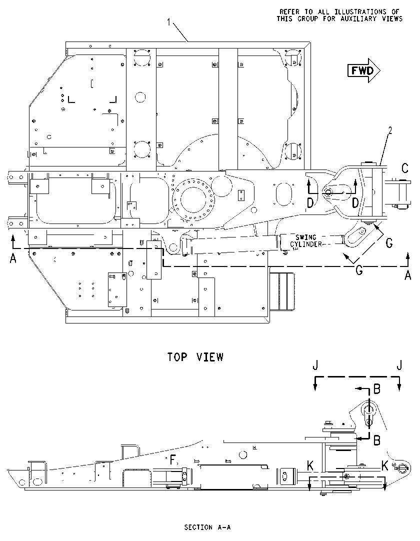 Рама верхняя 1413611 CAT
