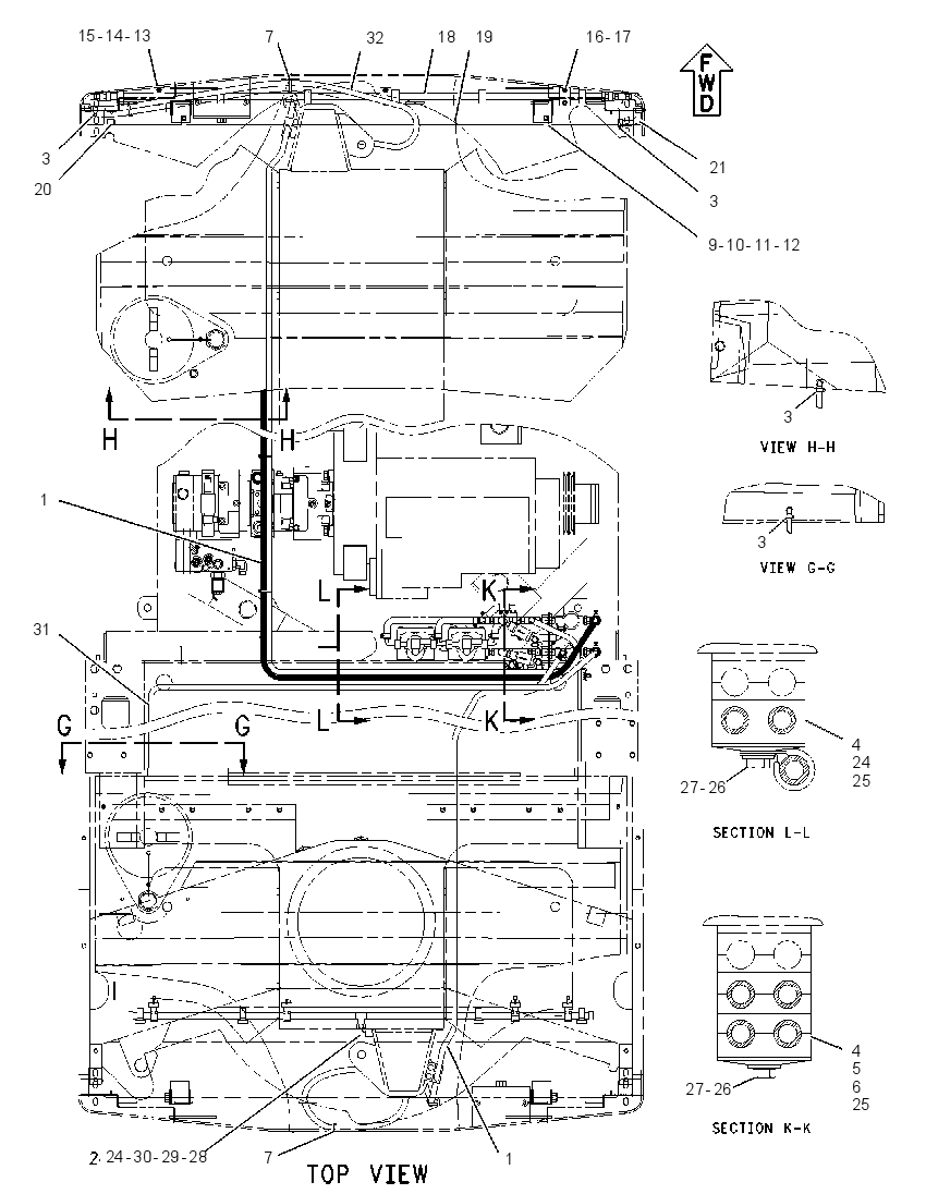 LINES GP-WATER SPRAY 1618474 CAT