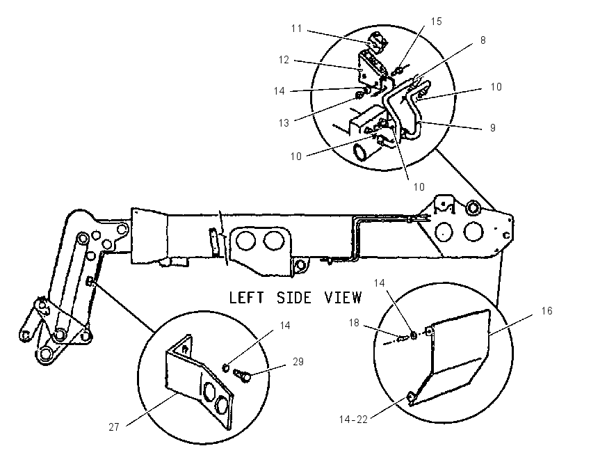 MOUNTING GP-BOOM 1237847 CAT