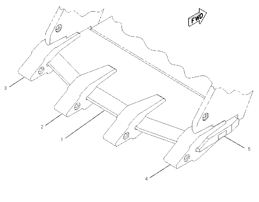 Ковш экскаваторный в сборе 1713882 CAT