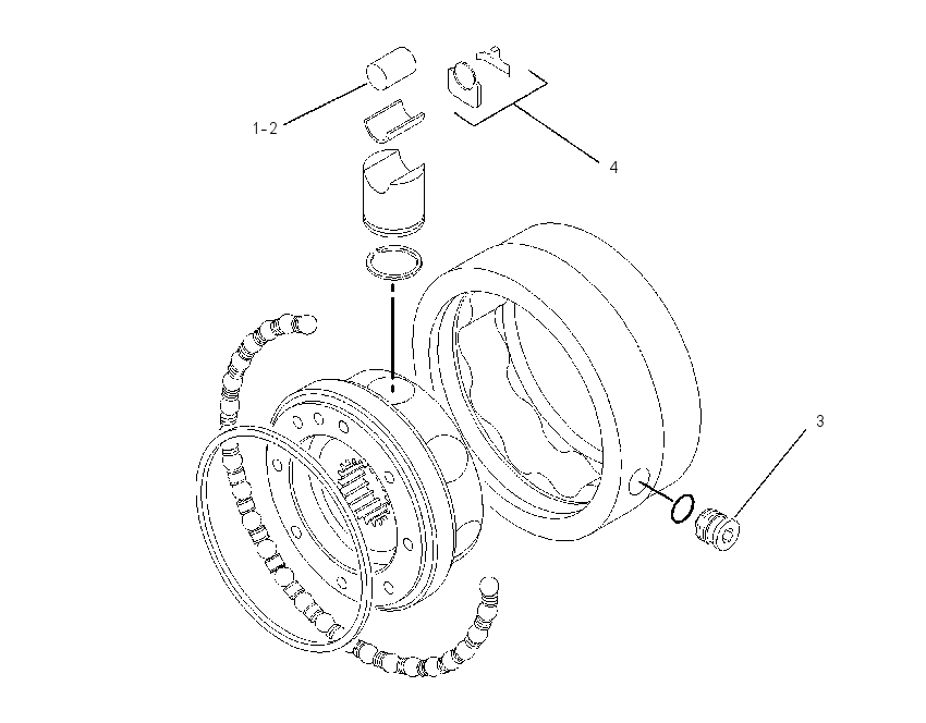 BLOCK GP-HYDRAULIC PISTON 1726655 CAT