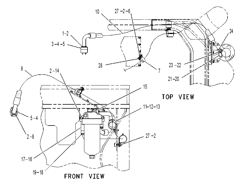 FILTER & LINES GP-TRANSMISSION 1286127 CAT