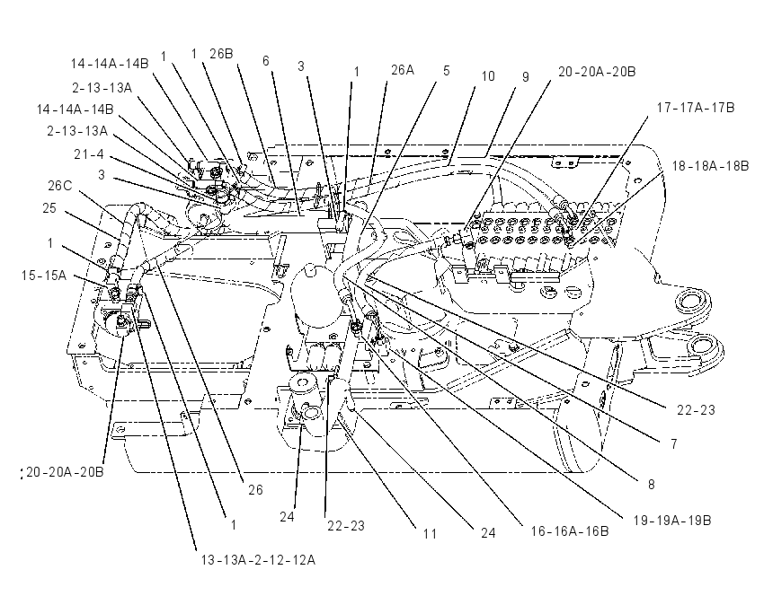 LINES GP-HYDRAULIC PUMP 1447403 CAT