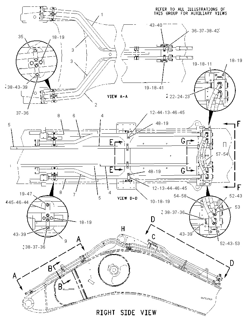 Трубопроводы стрелы 1155517 CAT