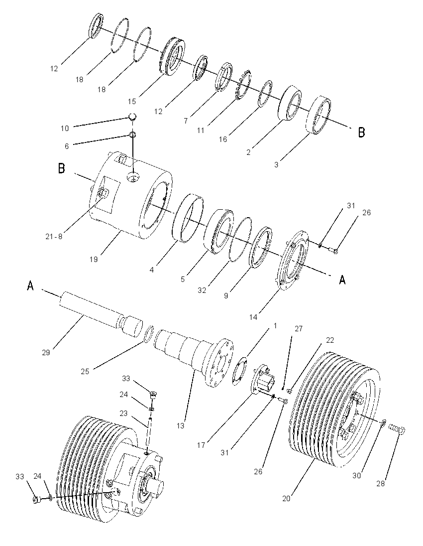 PULLEY GP-LOWER 1703770 CAT