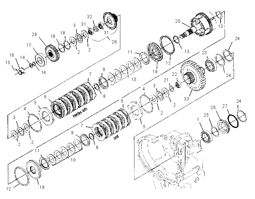 CLUTCH & GEAR GP 8I4530 CAT