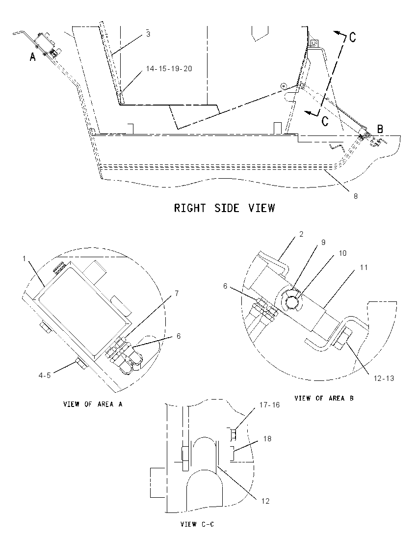 CYLINDER & MTG GP-TILT 1714898 CAT