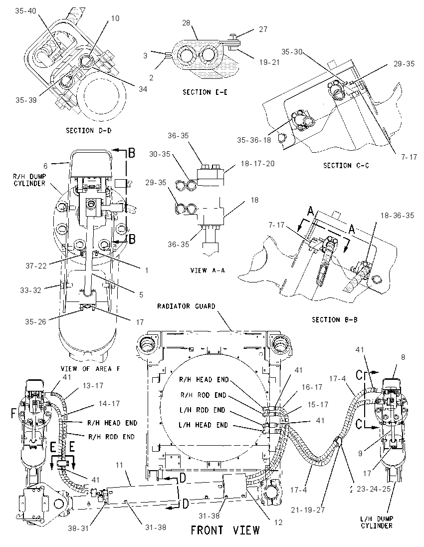 LINES GP-DUMP CYLINDER 1691664 CAT