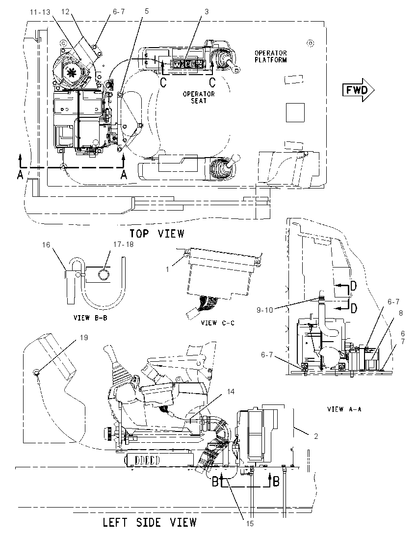 Отопитель кабины с креплением 1519682 CAT