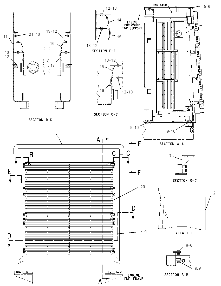 Защита радиатора 8R5636 CAT