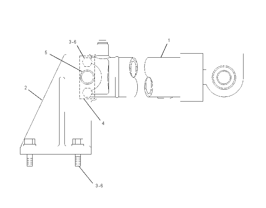 CYLINDER & MTG GP-BAIL 6G3700 CAT