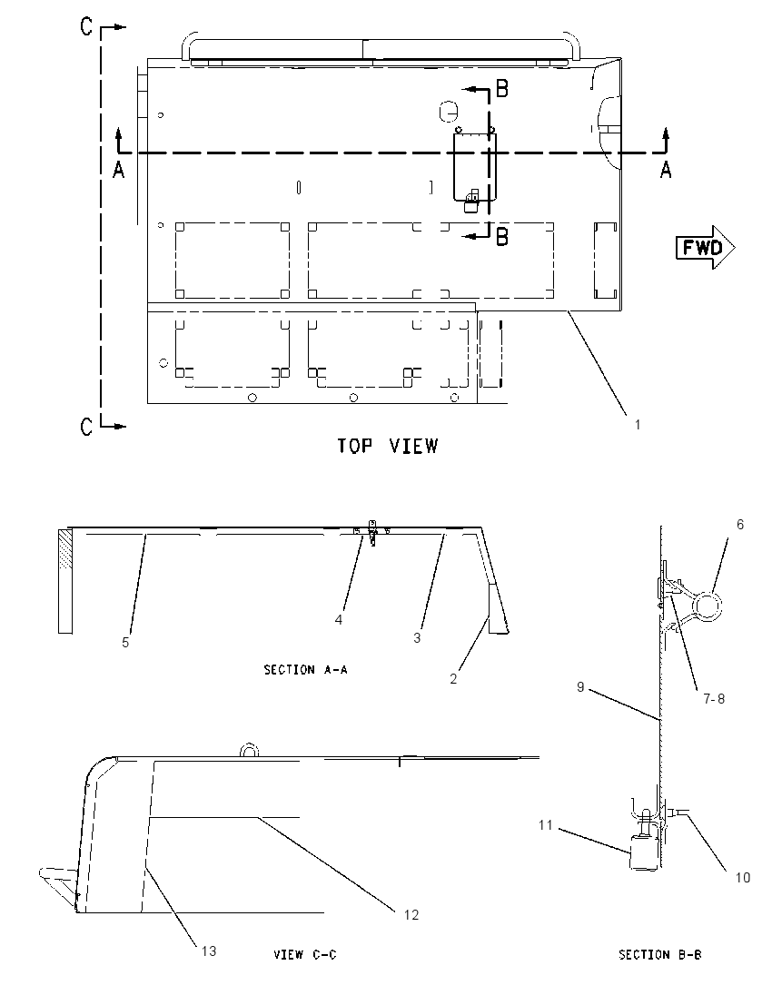 HOOD AS-ENGINE 1385598 CAT