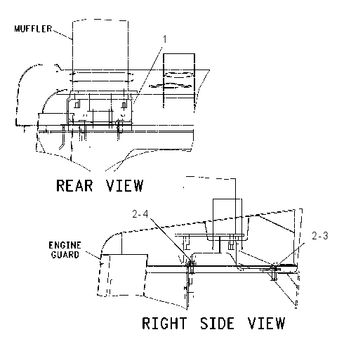 MOUNTING GP-MUFFLER 1326390 CAT