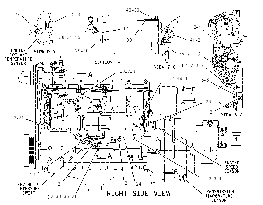 WIRING GP-ENGINE & XMSN 1295344 CAT